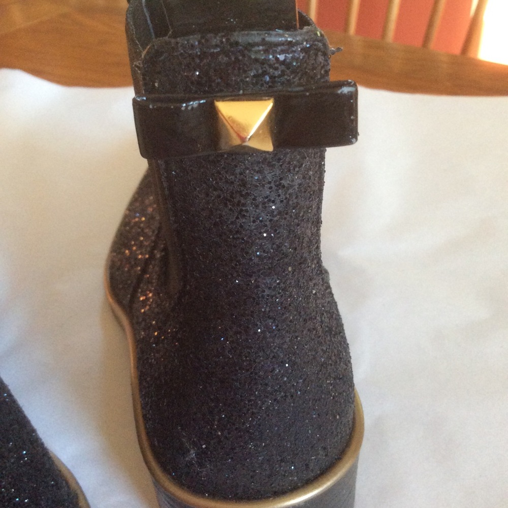 Kate Spade Glitter Sparkly Chelsea Ankle Booties - Picture 3 of 11